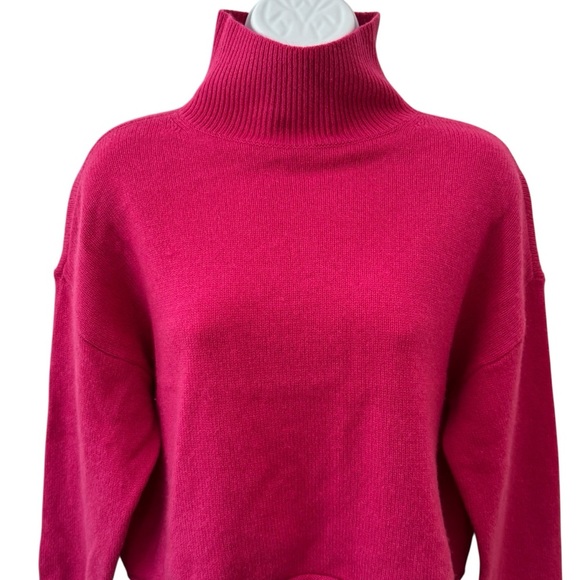 The Group by Babaton Pink 100% Cashmere Cozy Turtleneck Valentine’s Holiday XS - Picture 3 of 10